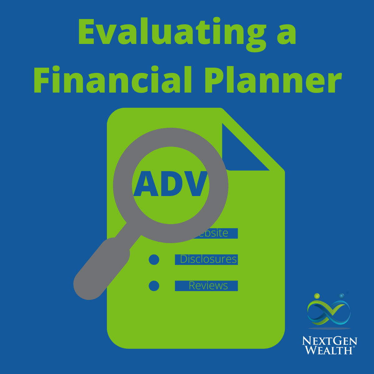 Evaluating a Financial Planner