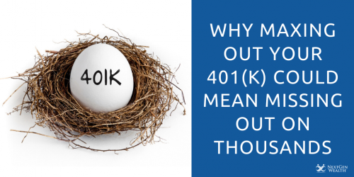 why maxing out your 401k could mean missing out on thousands